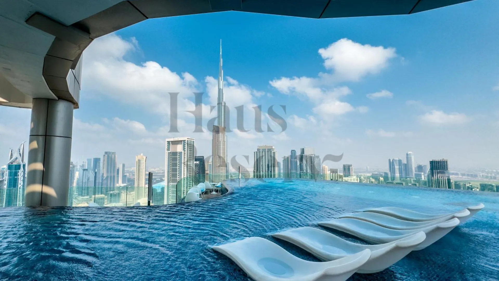 Hausreserv At Paramount Midtown Hotel - Infinity Pool With Burj Khalifa View - Luxury Apartments Dubai United Arab Emirates
