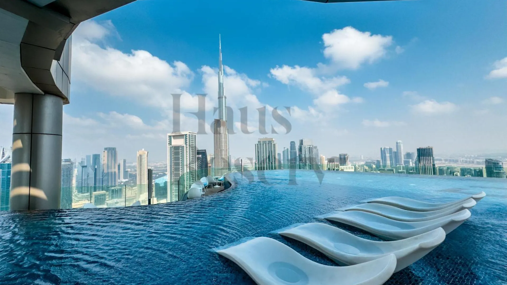 Hausreserv At Paramount Midtown Hotel - Infinity Pool With Burj Khalifa View - Luxury Apartments Dubai
