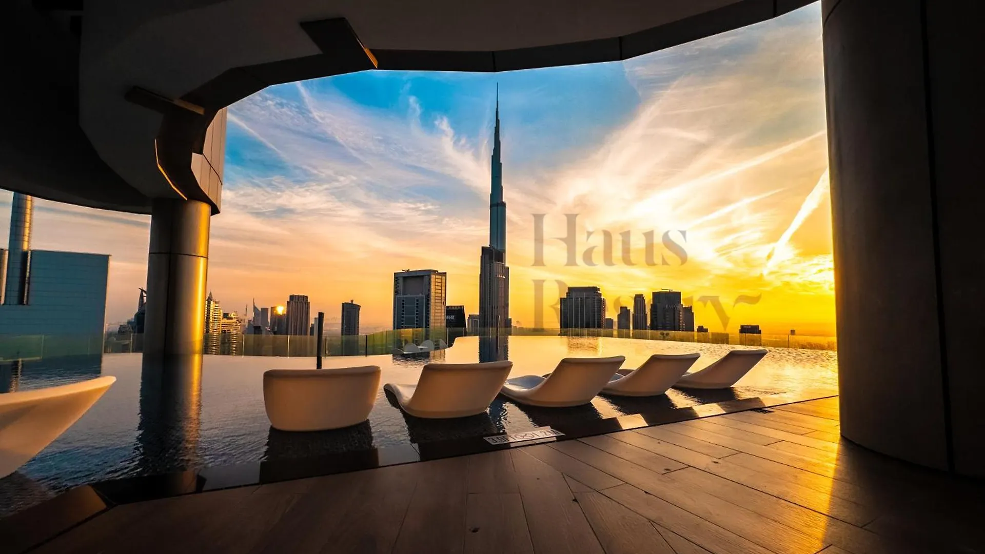 Hausreserv At Paramount Midtown Hotel - Infinity Pool With Burj Khalifa View - Luxury Apartments Dubai